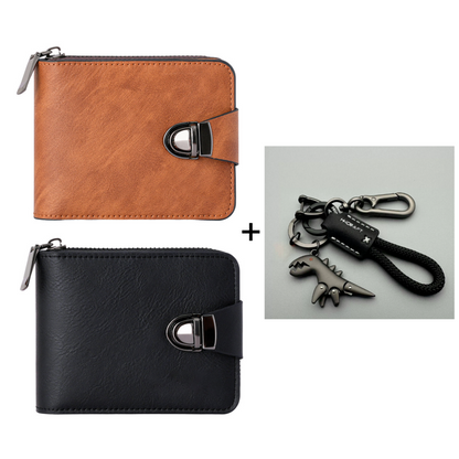 🍂Men's Vintage Compact Zipper Wallet