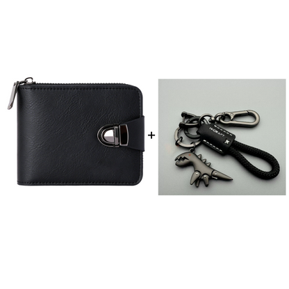 🍂Men's Vintage Compact Zipper Wallet