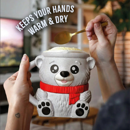 3D-Printed Bear Ice Cream Pint Holder