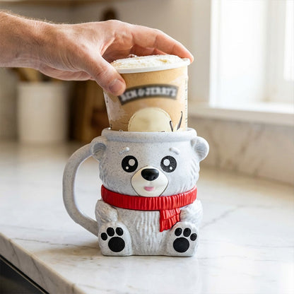 3D-Printed Bear Ice Cream Pint Holder