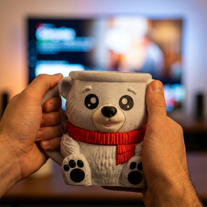 3D-Printed Bear Ice Cream Pint Holder