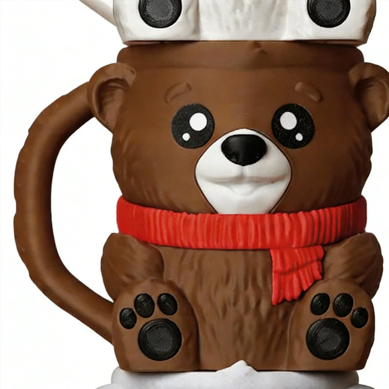 3D-Printed Bear Ice Cream Pint Holder
