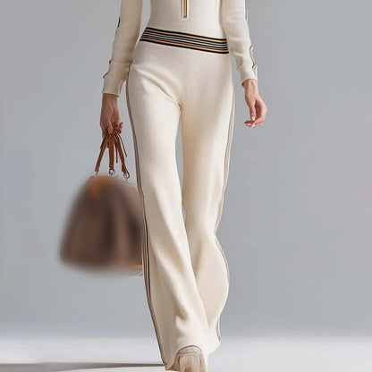 🔥New arrivals offer-Women's Hooded V-Neck Zip-Up Knitted Jumpsuit