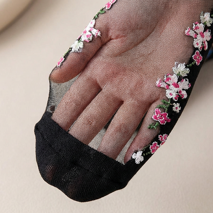 🌸5 Pairs Floral Sheer Ankle Socks for Women🧦