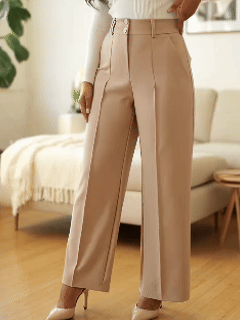 🌟👖 Stylish women's trousers with a high waist - wrinkle-free and durable for the office and everyday life 🌿✨