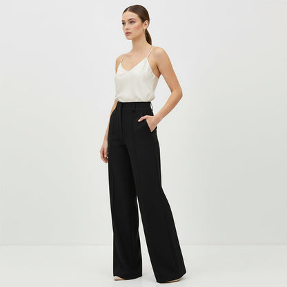 🌟👖 Stylish women's trousers with a high waist - wrinkle-free and durable for the office and everyday life 🌿✨
