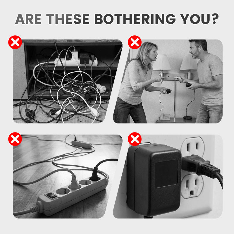 🥳2026 HOT SALE🔥50K+ SOLD!📱🔌 Your Home‘s Safety Guardian! Smart Strip with Overload Protection & Child Lock