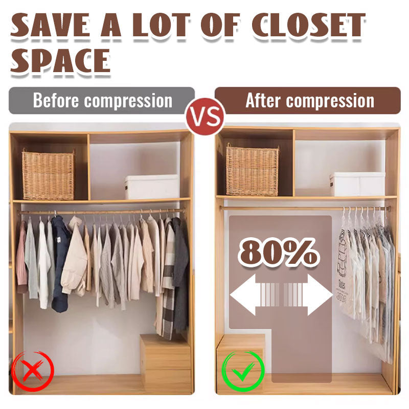 ⏳LAST DAY SALE 50% OFF!!！🔥Hanging Vacuum Storage Bags
