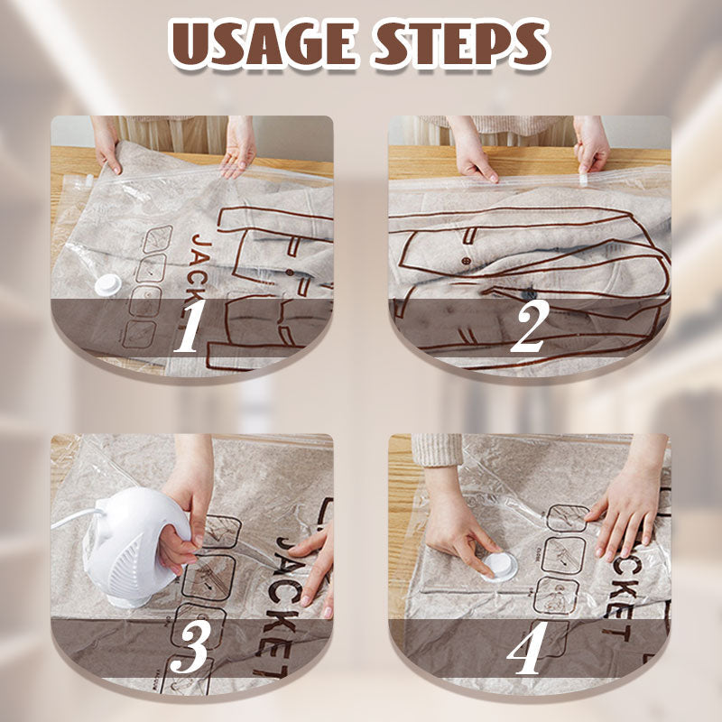 ⏳LAST DAY SALE 50% OFF!!！🔥Hanging Vacuum Storage Bags