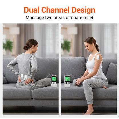 🔥Portable Dual Channel TENS Unit Muscle Stimulator