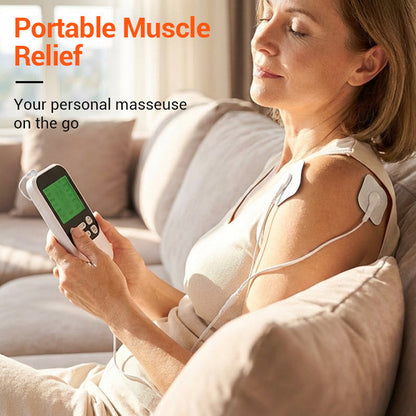 🔥Portable Dual Channel TENS Unit Muscle Stimulator