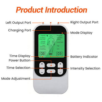 🔥Portable Dual Channel TENS Unit Muscle Stimulator
