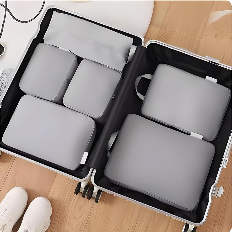 🧳 6-Piece Travel Compression Cube Set — Expandable Capacity, Wrinkle-Resistant, and Adds 40% More Space! 🧳