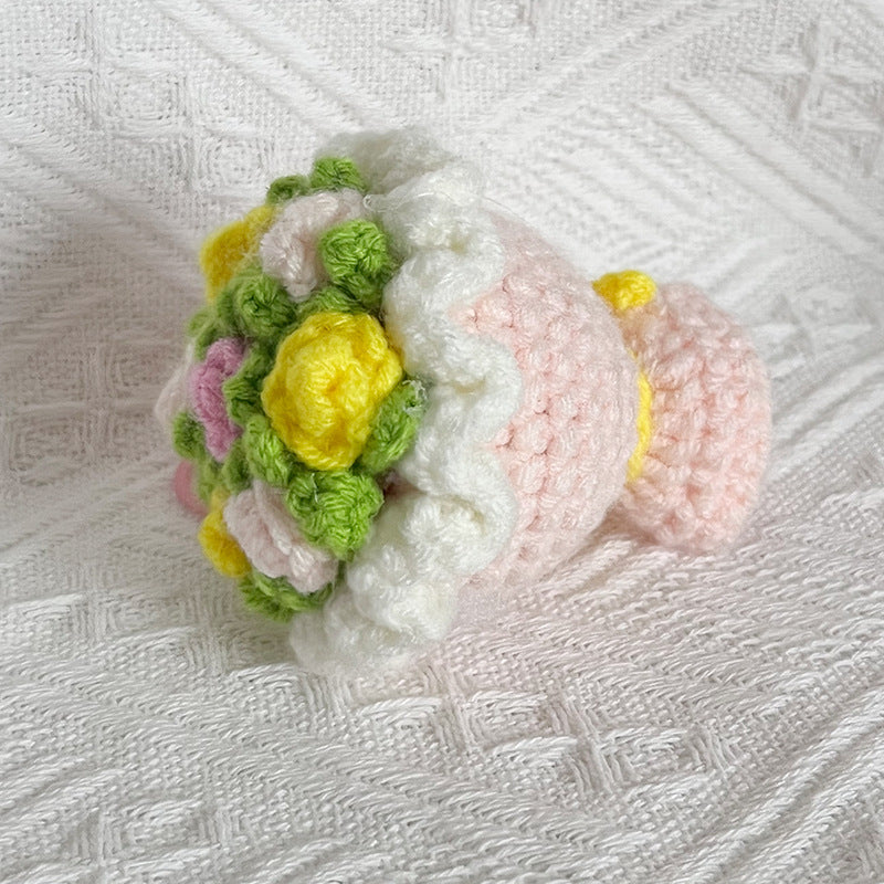 🌸Mini Crochet Floral Bouquet Keychain