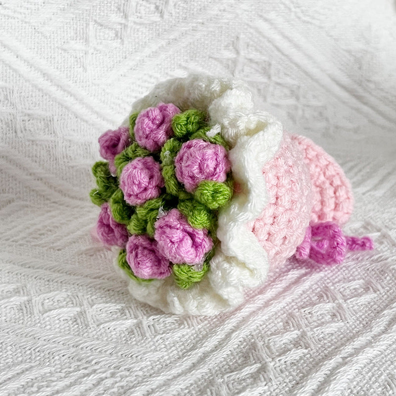 🌸Mini Crochet Floral Bouquet Keychain