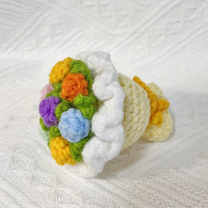 🌸Mini Crochet Floral Bouquet Keychain