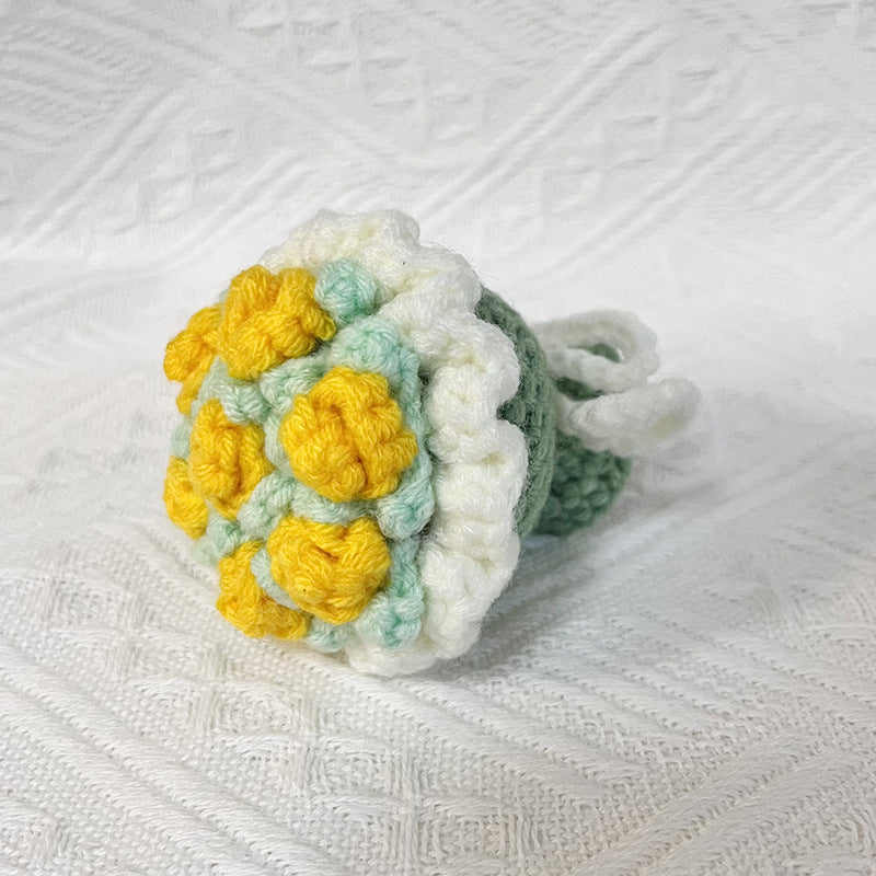 🌸Mini Crochet Floral Bouquet Keychain