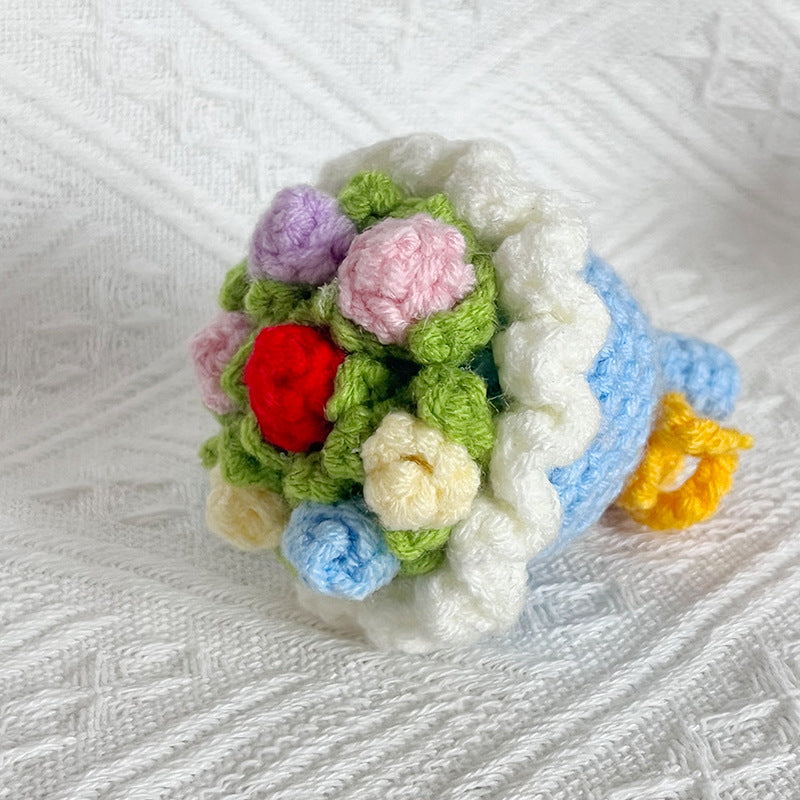 🌸Mini Crochet Floral Bouquet Keychain