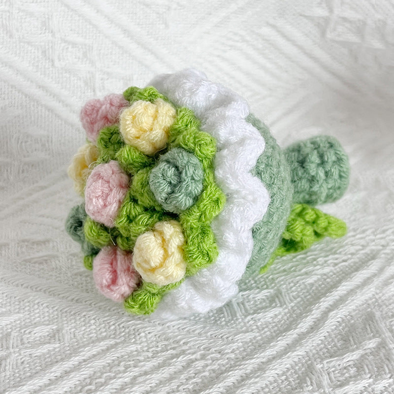 🌸Mini Crochet Floral Bouquet Keychain