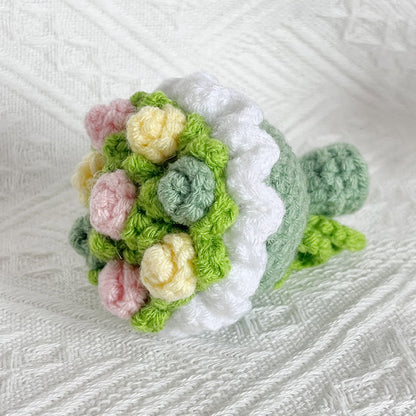 🌸Mini Crochet Floral Bouquet Keychain