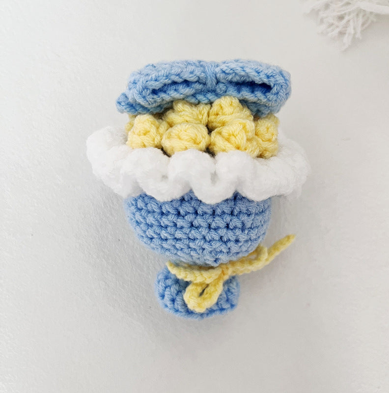 🌸Mini Crochet Floral Bouquet Keychain