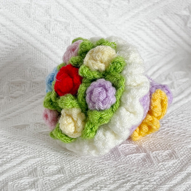🌸Mini Crochet Floral Bouquet Keychain