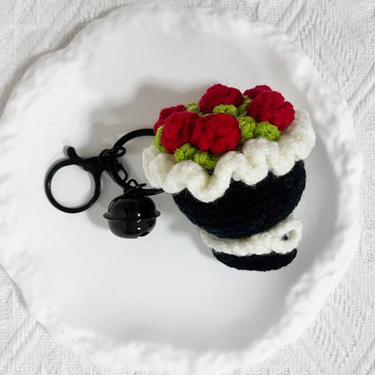 🌸Mini Crochet Floral Bouquet Keychain