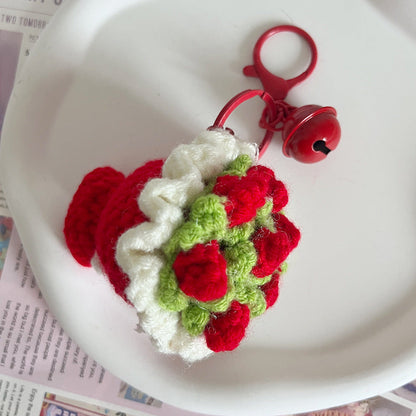 🌸Mini Crochet Floral Bouquet Keychain