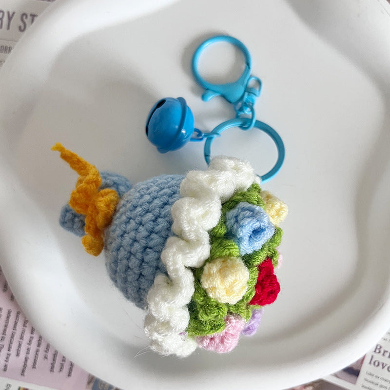 🌸Mini Crochet Floral Bouquet Keychain