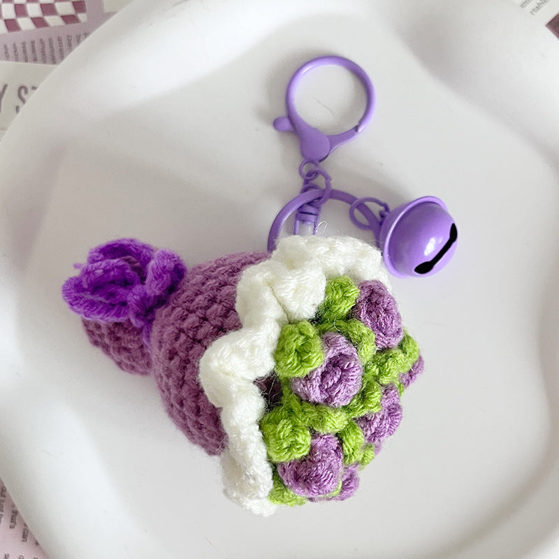 🌸Mini Crochet Floral Bouquet Keychain