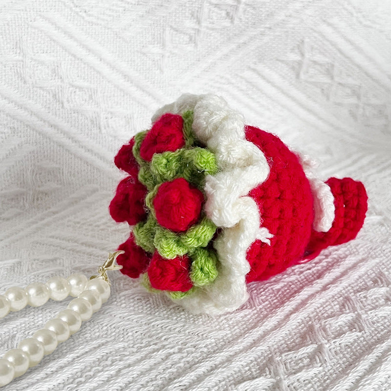 🌸Mini Crochet Floral Bouquet Keychain