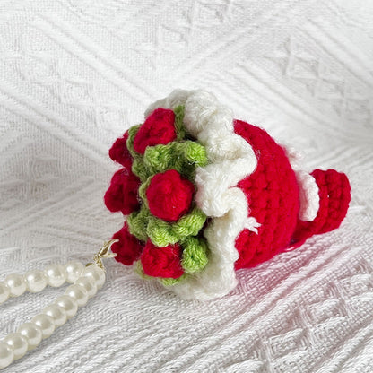 🌸Mini Crochet Floral Bouquet Keychain