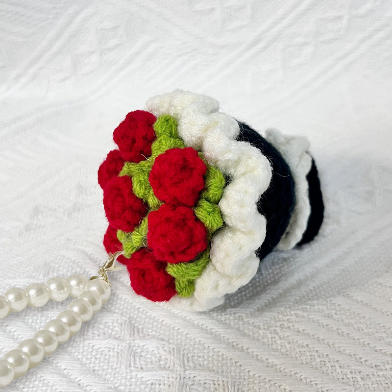 🌸Mini Crochet Floral Bouquet Keychain