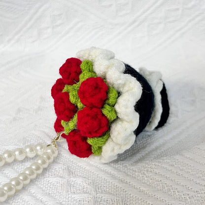 🌸Mini Crochet Floral Bouquet Keychain