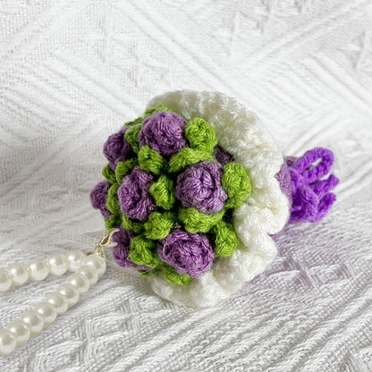🌸Mini Crochet Floral Bouquet Keychain