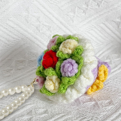 🌸Mini Crochet Floral Bouquet Keychain