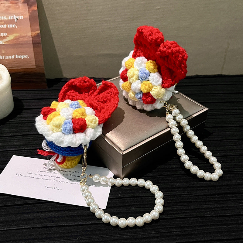 🌸Mini Crochet Floral Bouquet Keychain