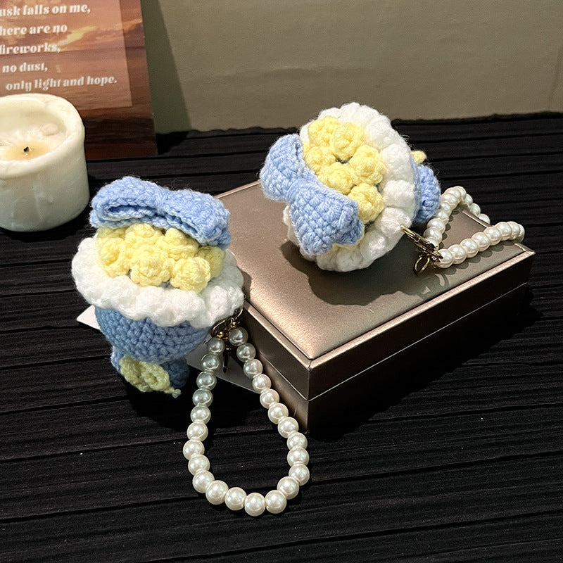 🌸Mini Crochet Floral Bouquet Keychain