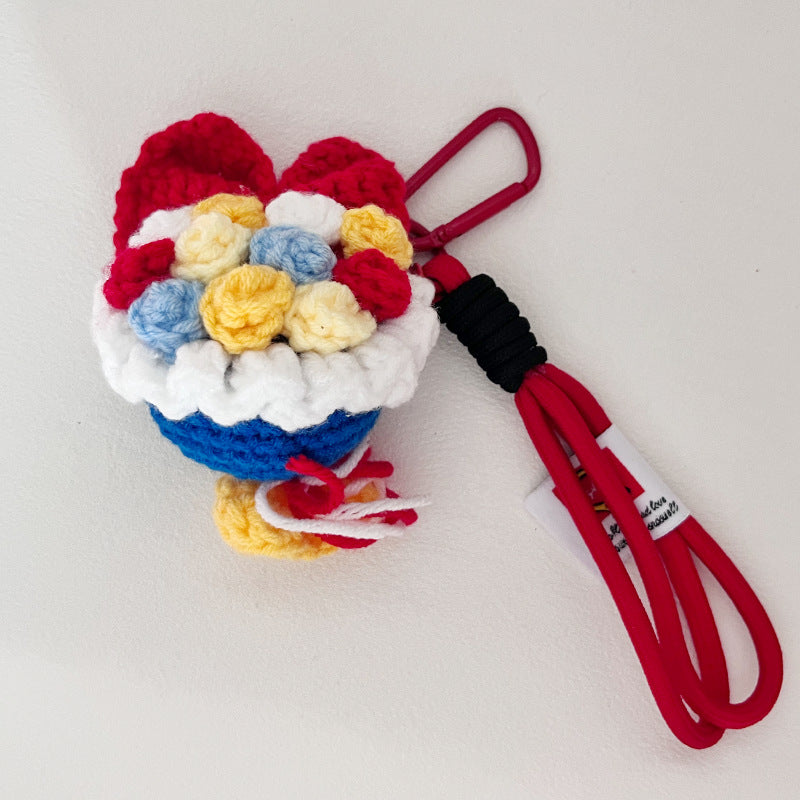 🌸Mini Crochet Floral Bouquet Keychain