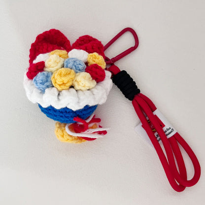 🌸Mini Crochet Floral Bouquet Keychain