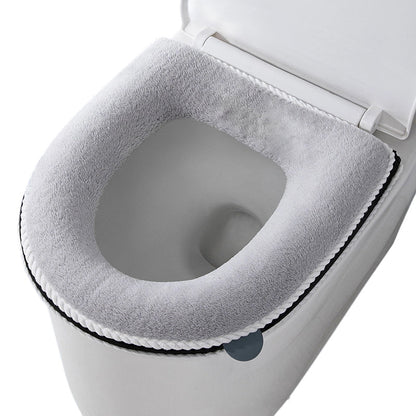 Plush Toilet Seat Cover with Handle