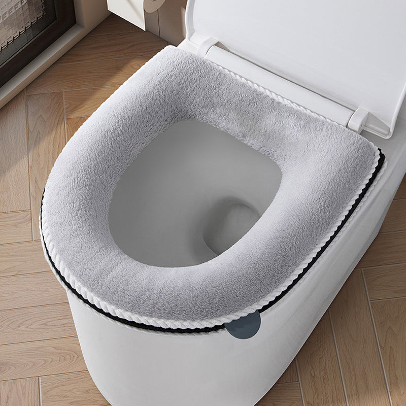 Plush Toilet Seat Cover with Handle