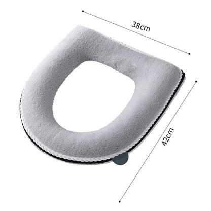 Plush Toilet Seat Cover with Handle