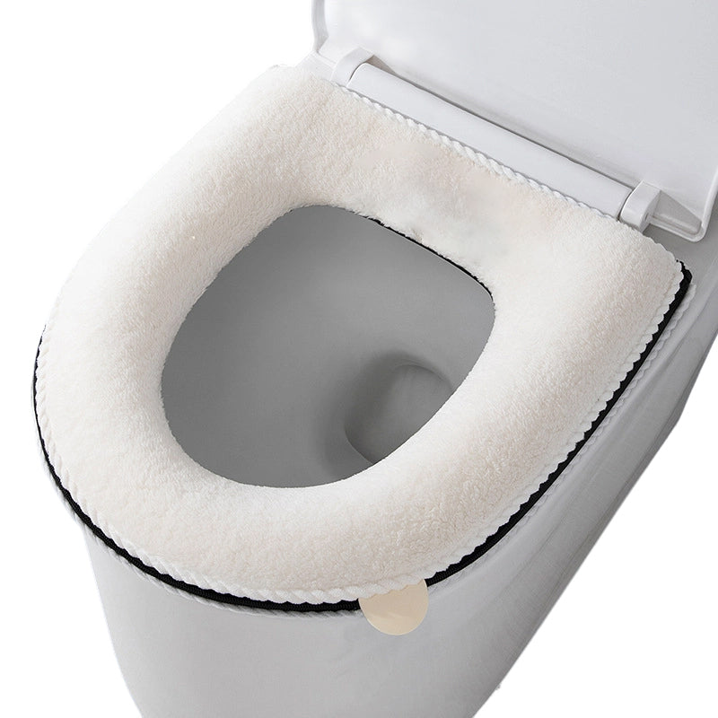Plush Toilet Seat Cover with Handle