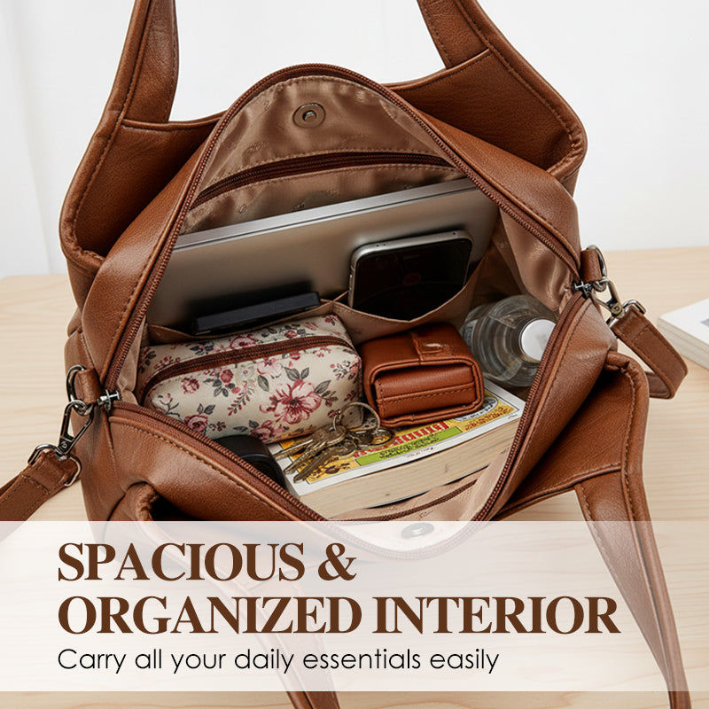 Women's Soft Faux Leather Crossbody Handbag