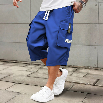 💥LAST DAY SALE 50% OFF !!📢Men's Casual Drawstring Capri Cargo Pants
