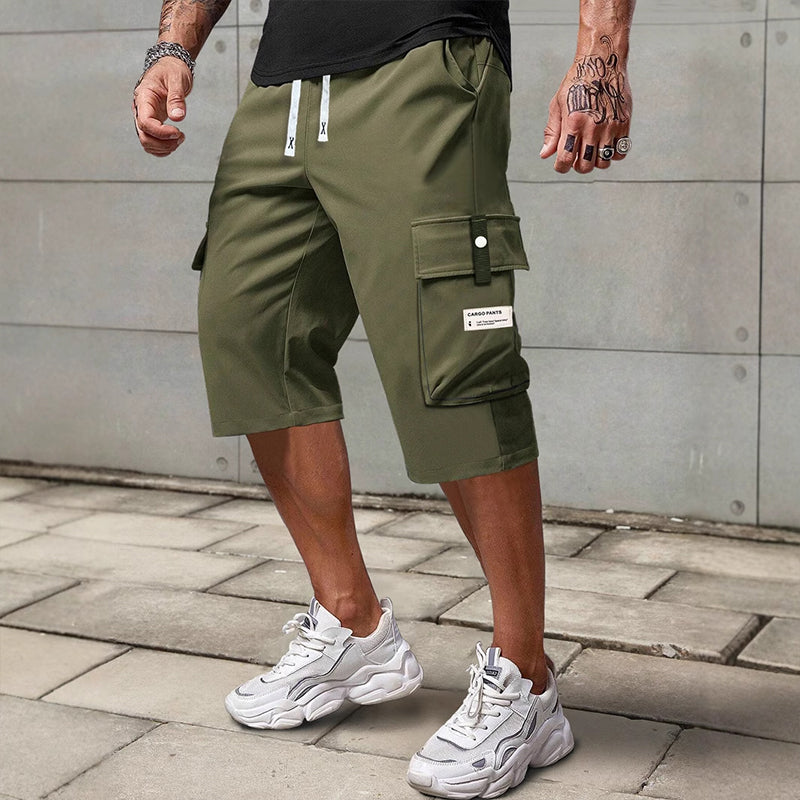 💥LAST DAY SALE 50% OFF !!📢Men's Casual Drawstring Capri Cargo Pants