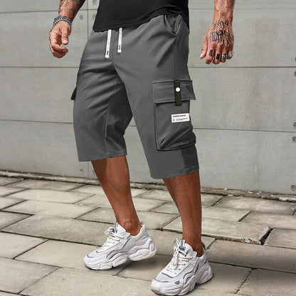💥LAST DAY SALE 50% OFF !!📢Men's Casual Drawstring Capri Cargo Pants