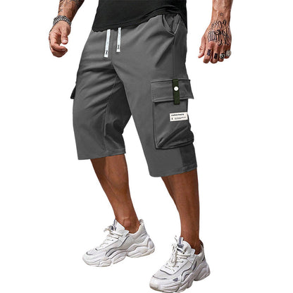 💥LAST DAY SALE 50% OFF !!📢Men's Casual Drawstring Capri Cargo Pants