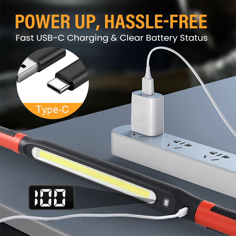 📢 Limited-time 49% off offer! 💡 4-in-1 Rechargeable Work Light – Hands-Free, Anywhere